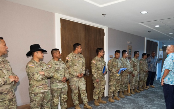 FSM president visits USARPAC