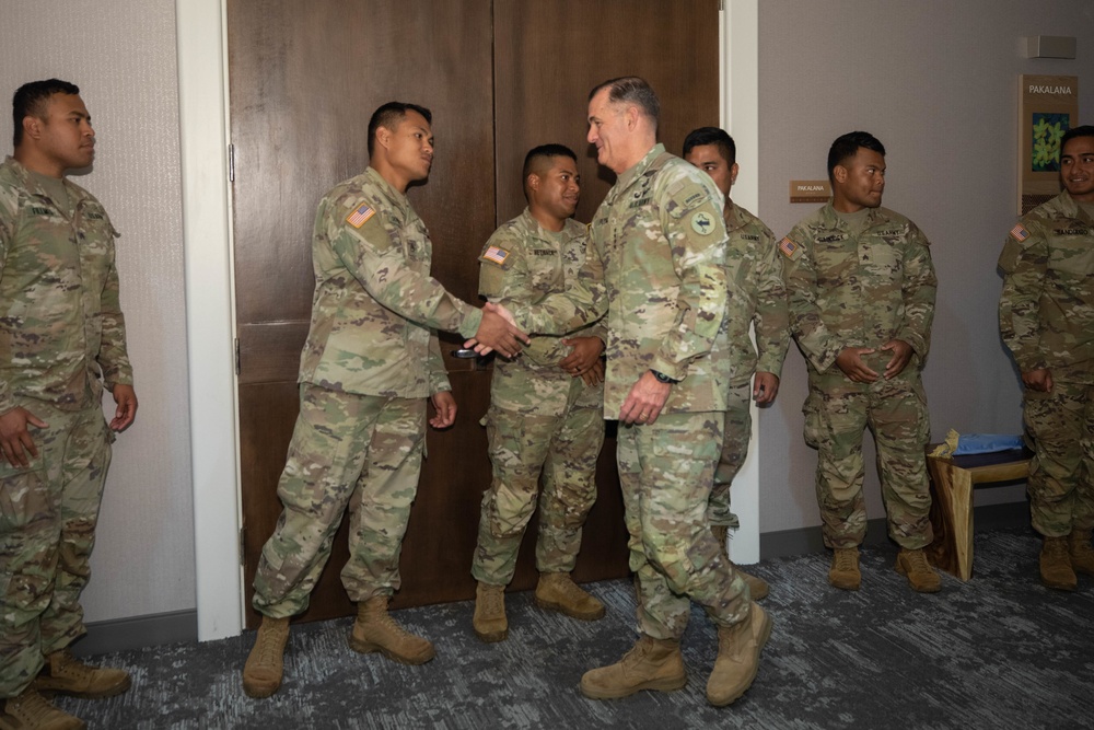 FSM president visits USARPAC