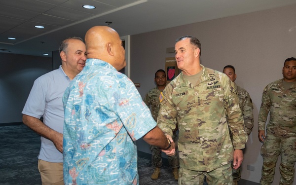 FSM president visits USARPAC