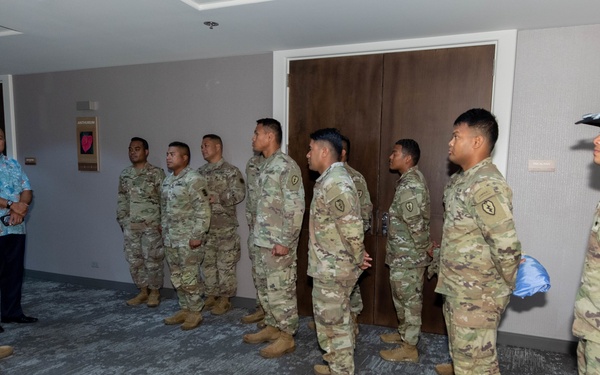 FSM president visits USARPAC