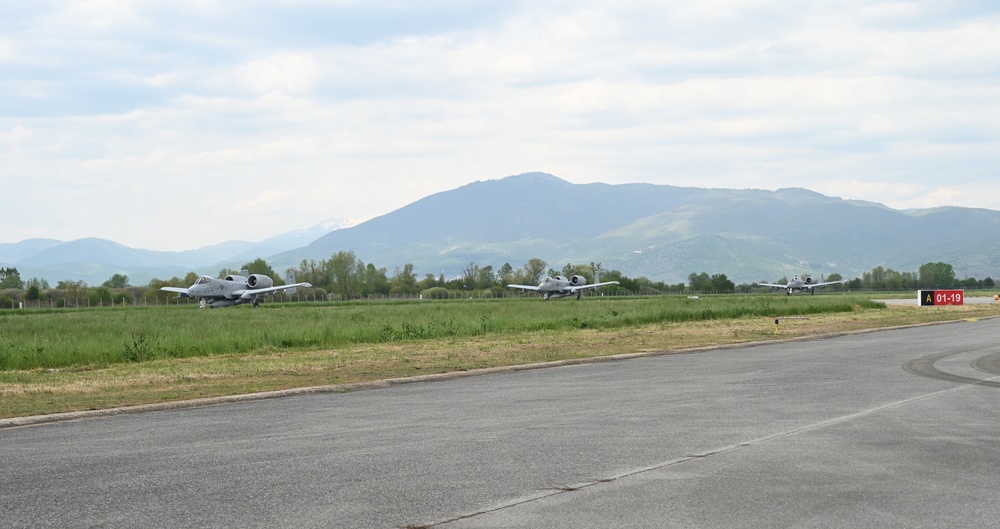 Maryland Air National Guard A-10s arrive in North Macedonia for Swift Response