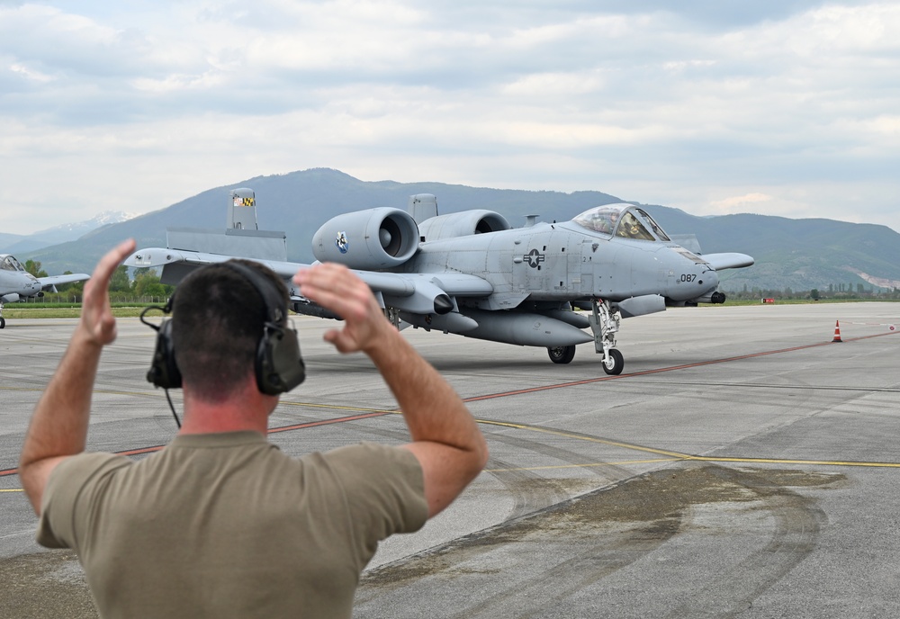 Maryland Air National Guard A-10s arrive in North Macedonia for Swift Response