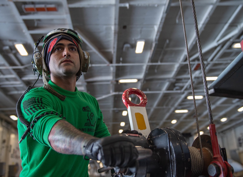 The Harry S. Truman Carrier Strike Group is on a scheduled deployment in the U.S. Sixth Fleet area of operations in support of naval operations to maintain maritime stability and security.