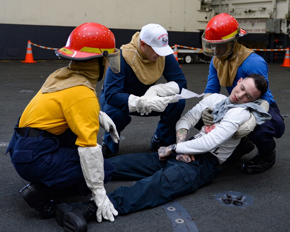 The Harry S. Truman Carrier Strike Group is on a scheduled deployment in the U.S. Sixth Fleet area of operations in support of naval operations to maintain maritime stability and security.