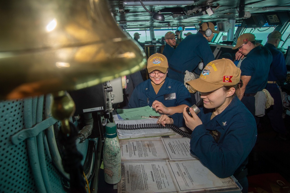 The Harry S. Truman Carrier Strike Group is on a scheduled deployment in the U.S. Sixth Fleet area of operations in support of naval operations to maintain maritime stability and security.