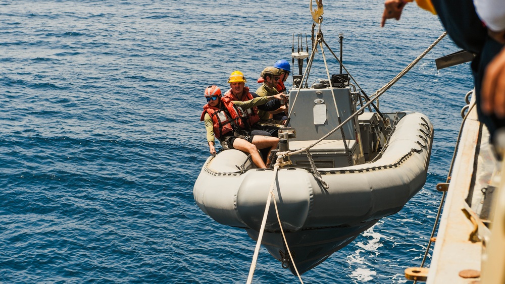 USS Momsen RHIB Operations