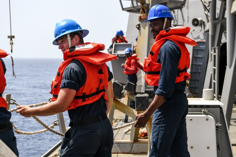 USS Momsen RHIB Operations