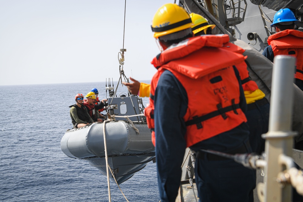 USS Momsen RHIB Operations