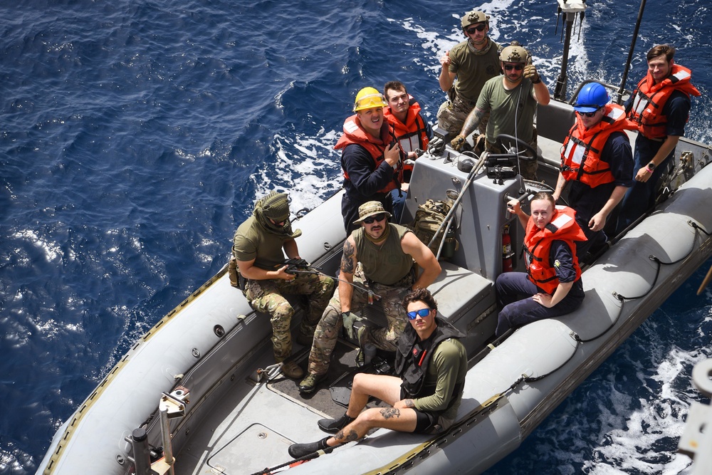 USS Momsen RHIB Operations