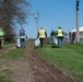 110th Wing volunteers fill trash bags in support of Adopt-A-Highway program