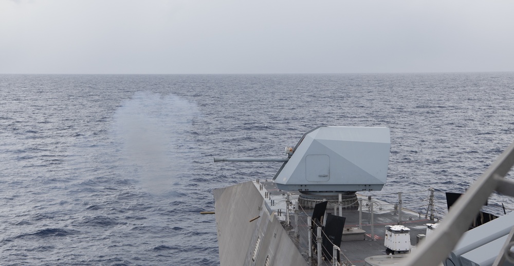 USS Jackson (LCS 6) Conducts Live Fire Exercise