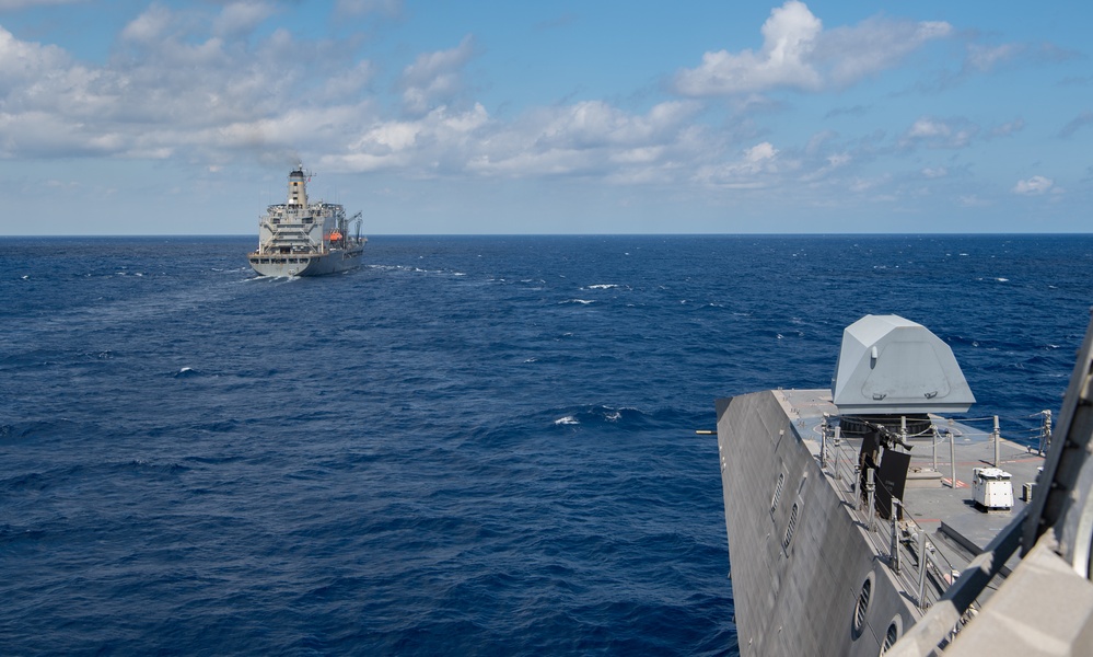 USS Jackson (LCS 6) Conducts Underway Replenishment