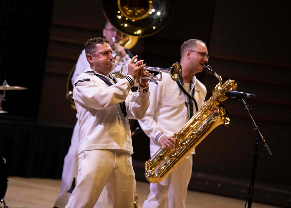 U.S. 7th Fleet Band performs at Saint Peters Lutheran College