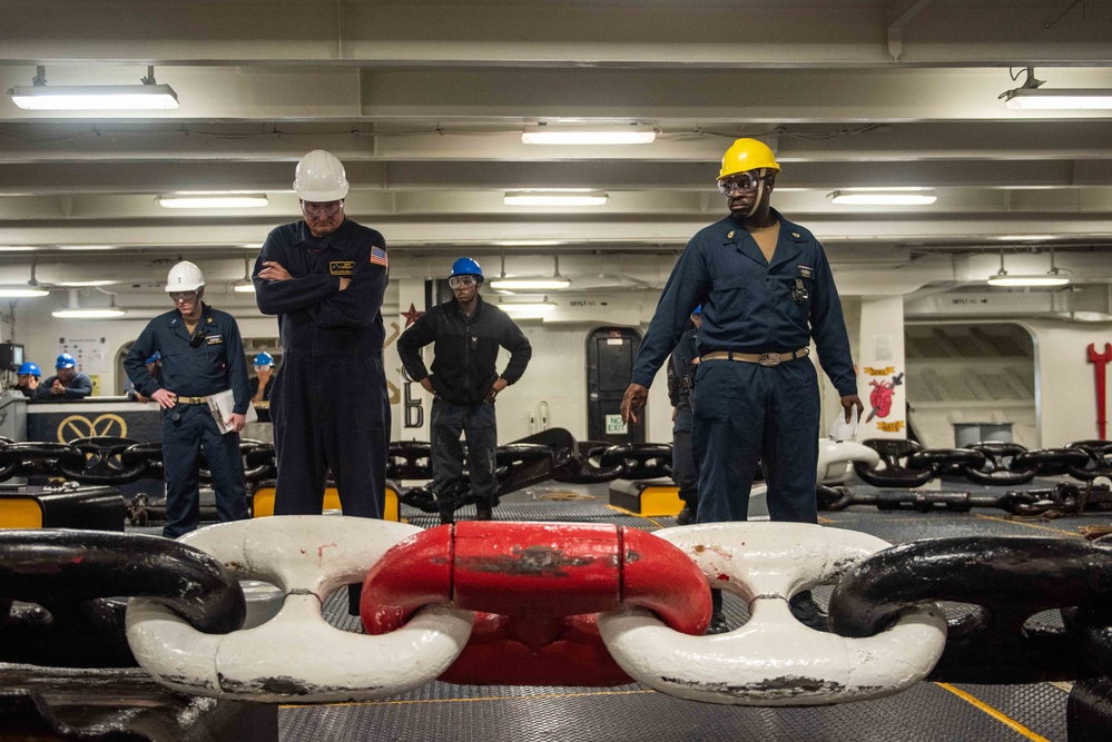 USS Ronald Reagan (CVN 76) Anchor Drop Test
