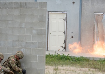 Fire in the hole! Idaho combat engineers practice explosive breaching