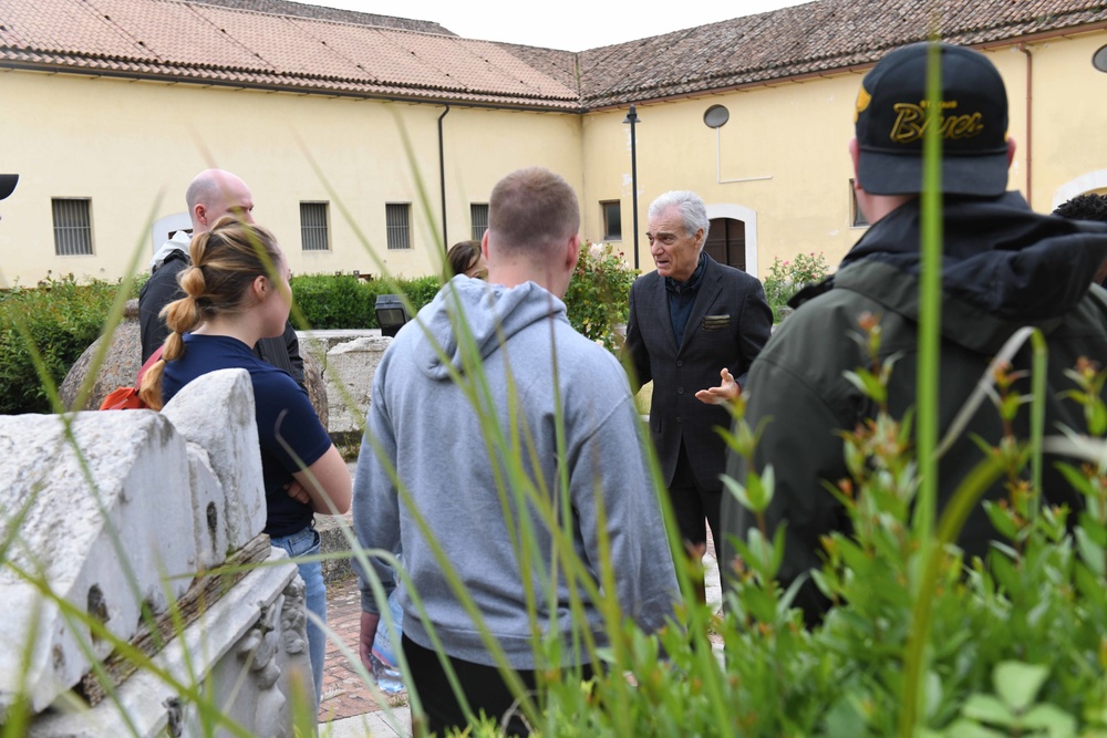 U.S. Military Members Volunteer at Archaeological Museum