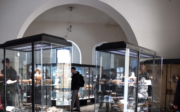 U.S. Military Members Volunteer at Archaeological Museum