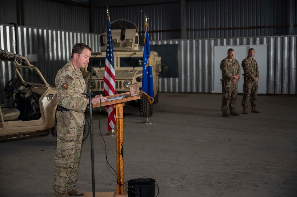 475th EABS Change of Command ceremony