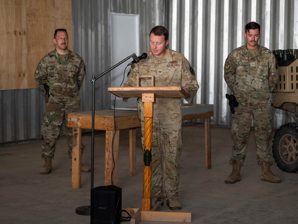 475th EABS Change of Command ceremony