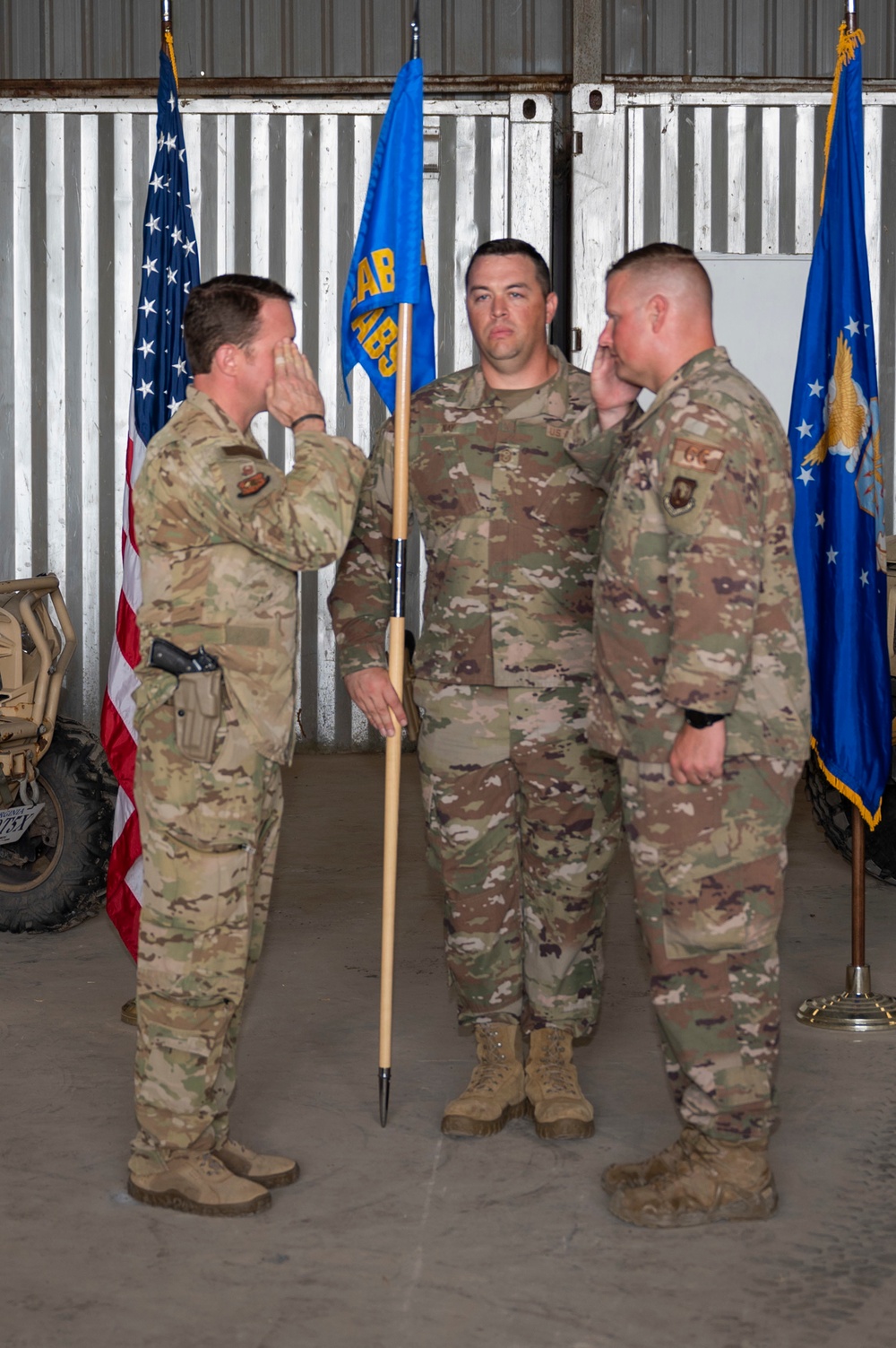 475th EABS Change of Command ceremony