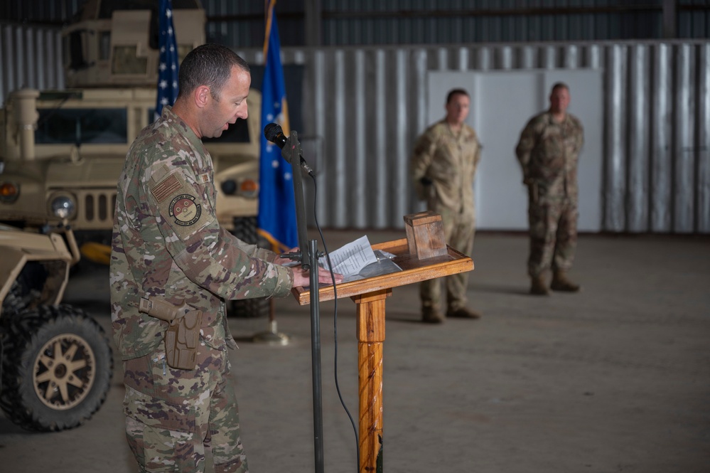 475th EABS Change of Command ceremony