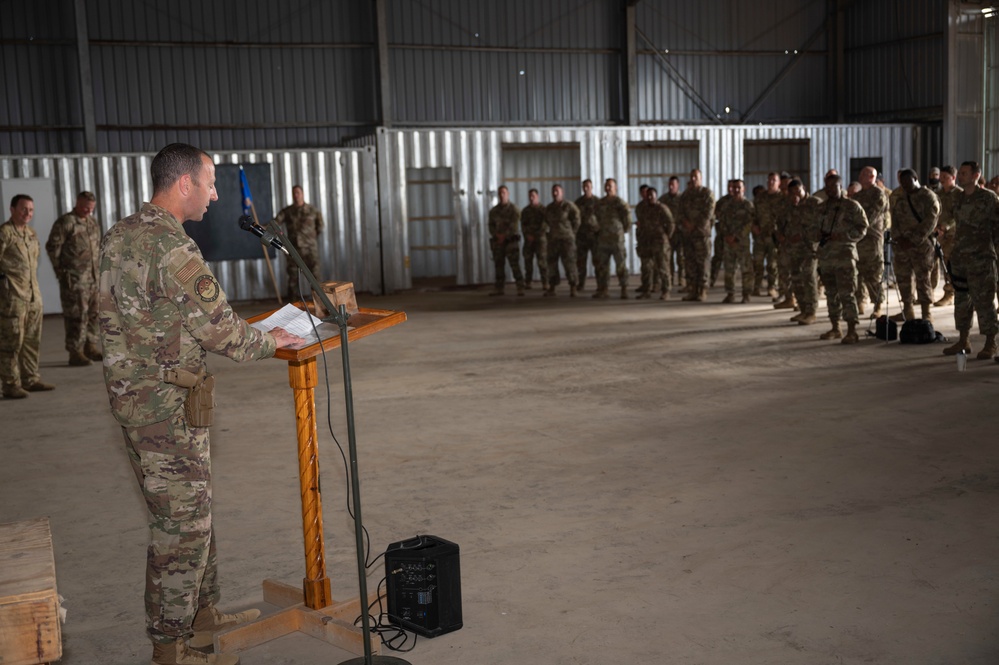 475th EABS Change of Command ceremony