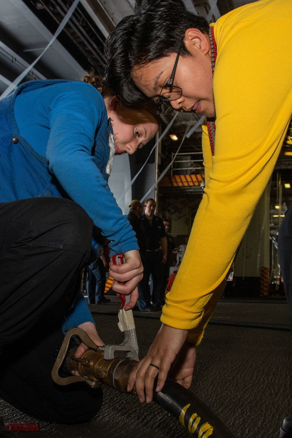 USS Ronald Reagan (CVN 76) Conducts Aqueous Film Forming Foam System Test