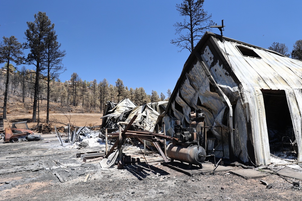 Wildfire Damage in Lincoln County, New Mexico