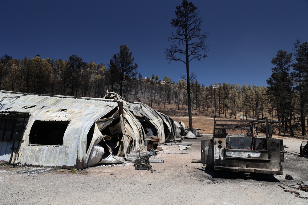 Wildfire Damage in Lincoln County, New Mexico