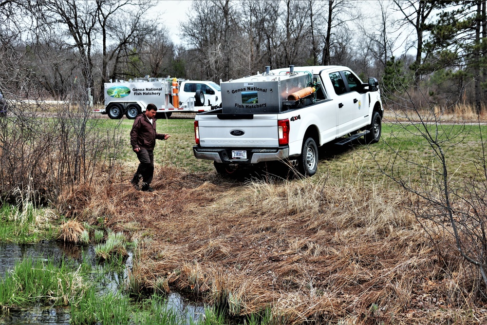 Thousands of rainbow trout stocked at Fort McCoy in time for 2022 fishing season