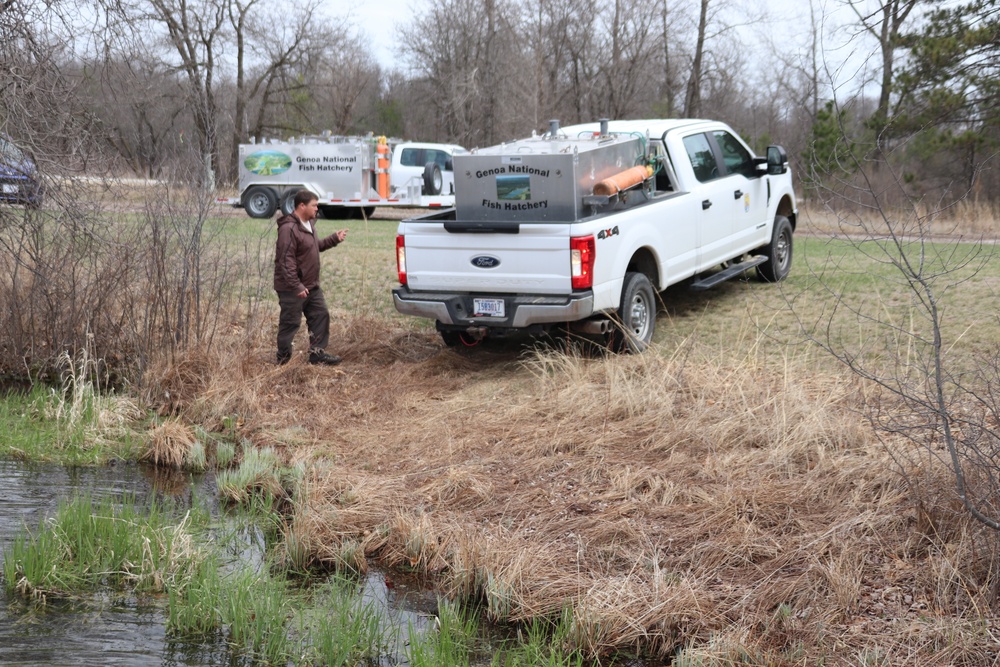 Thousands of rainbow trout stocked at Fort McCoy in time for 2022 fishing season