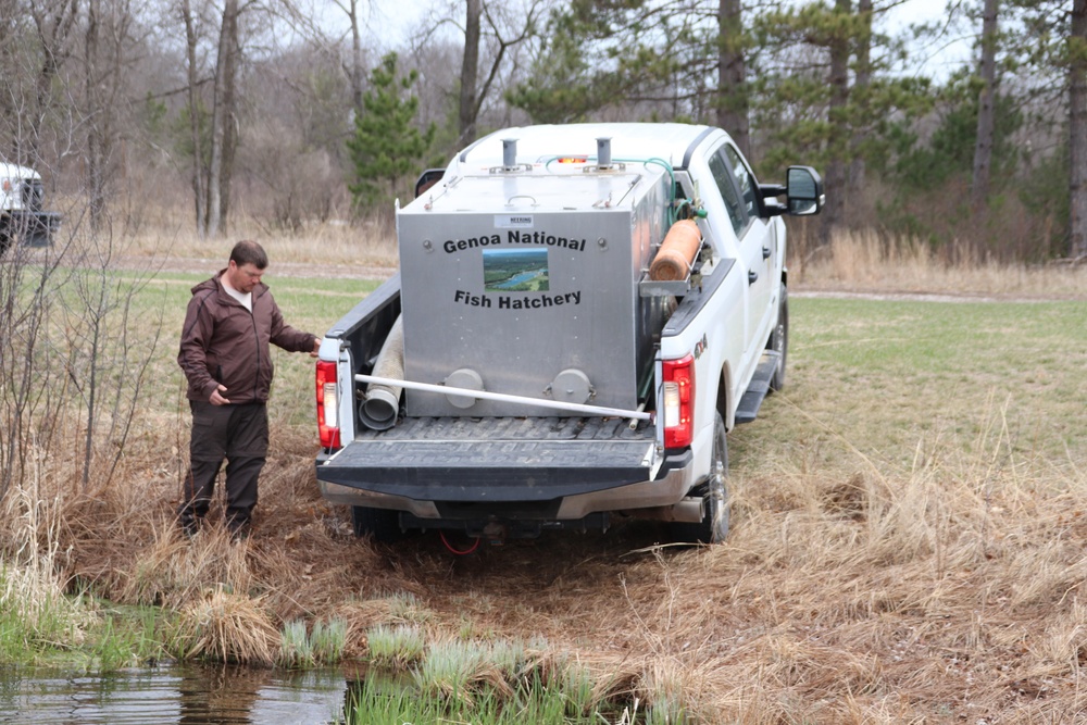 Thousands of rainbow trout stocked at Fort McCoy in time for 2022 fishing season