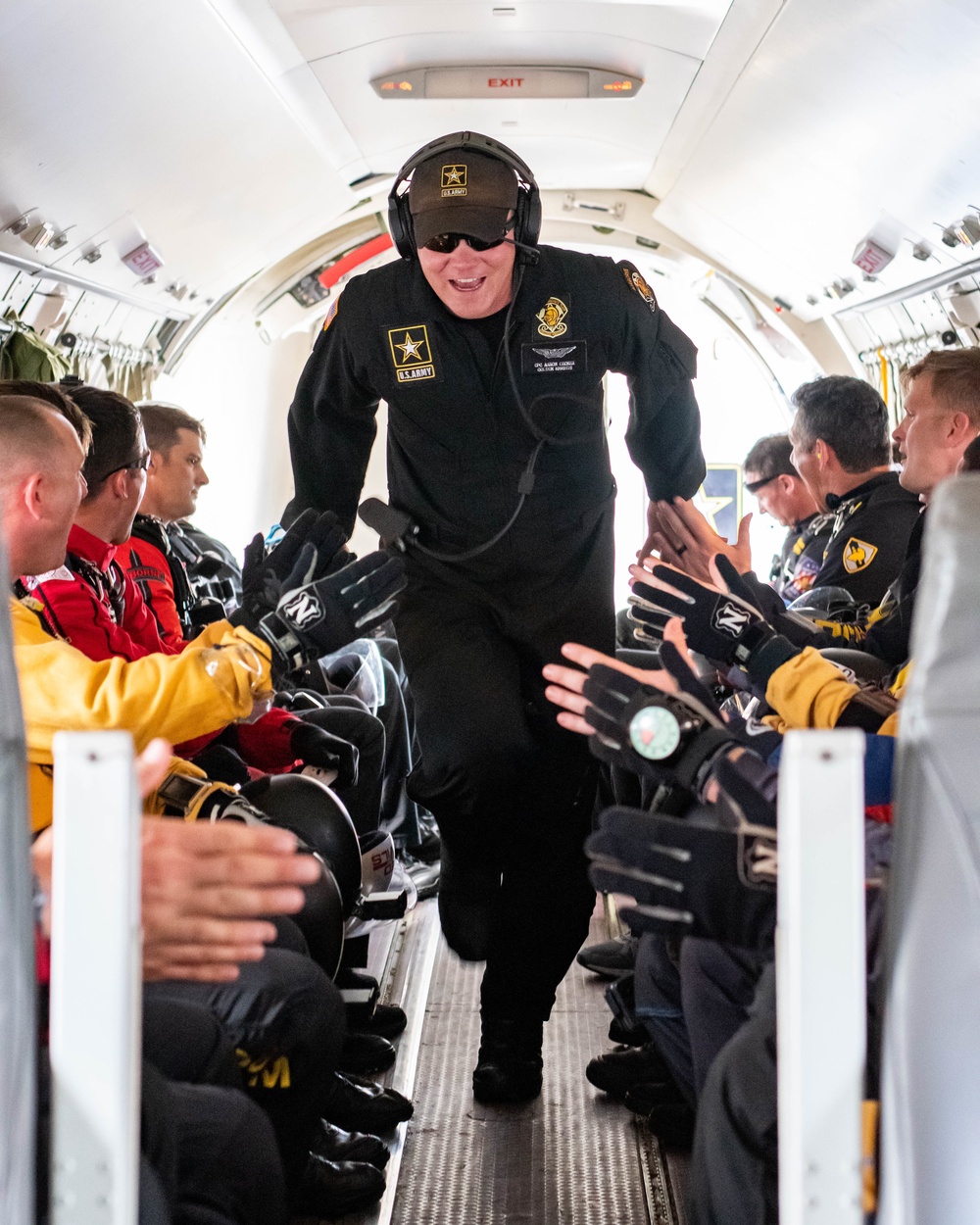 The U.S. Army Parachute Team celebrates National Aviation Maintenance Technician Day on 24 May