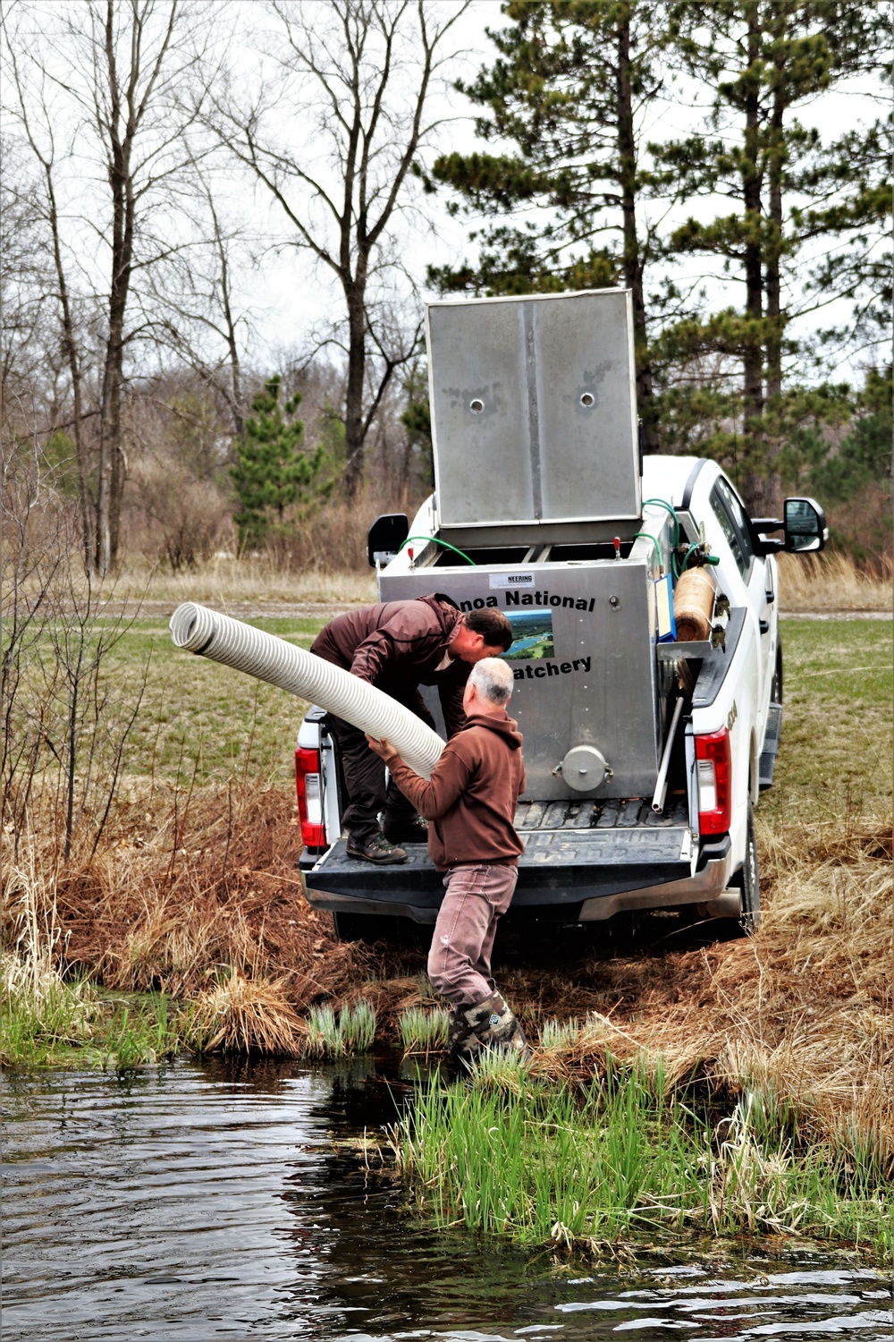 Thousands of rainbow trout stocked at Fort McCoy in time for 2022 fishing season
