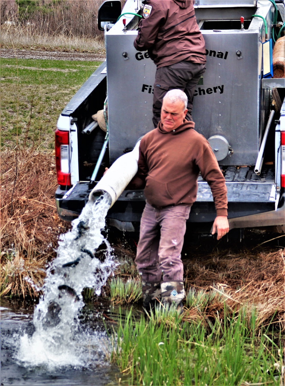 Thousands of rainbow trout stocked at Fort McCoy in time for 2022 fishing season