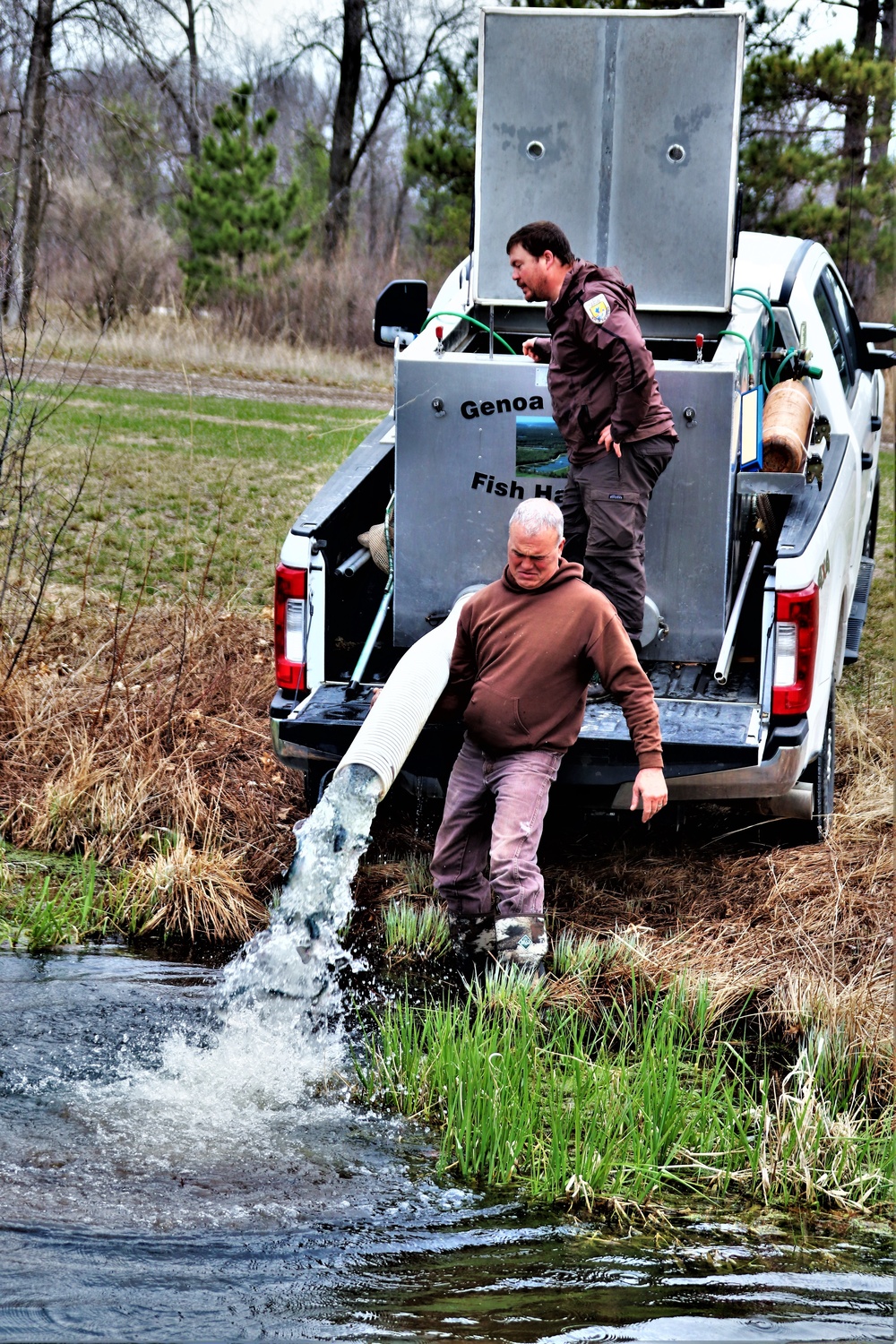 Thousands of rainbow trout stocked at Fort McCoy in time for 2022 fishing season