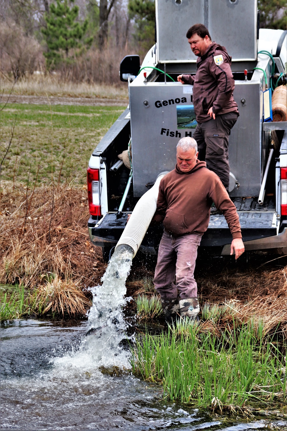 Thousands of rainbow trout stocked at Fort McCoy in time for 2022 fishing season