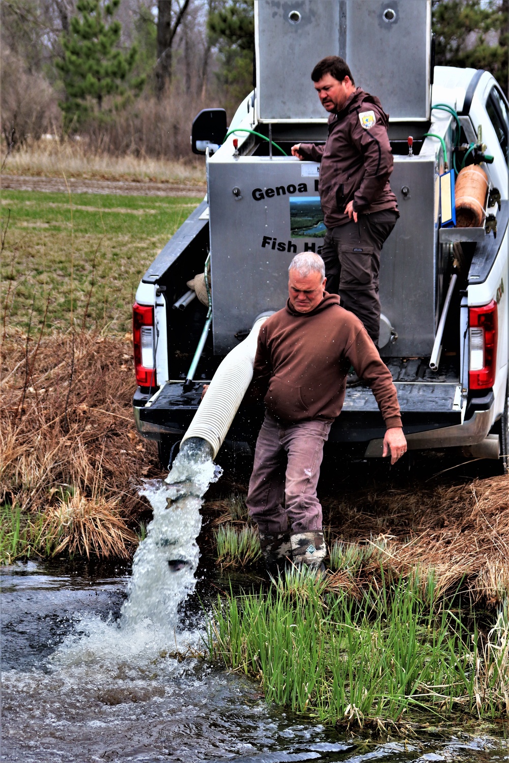 Thousands of rainbow trout stocked at Fort McCoy in time for 2022 fishing season