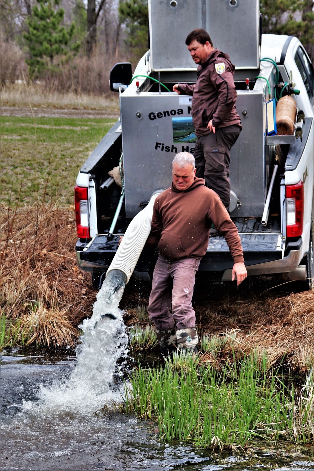 Thousands of rainbow trout stocked at Fort McCoy in time for 2022 fishing season