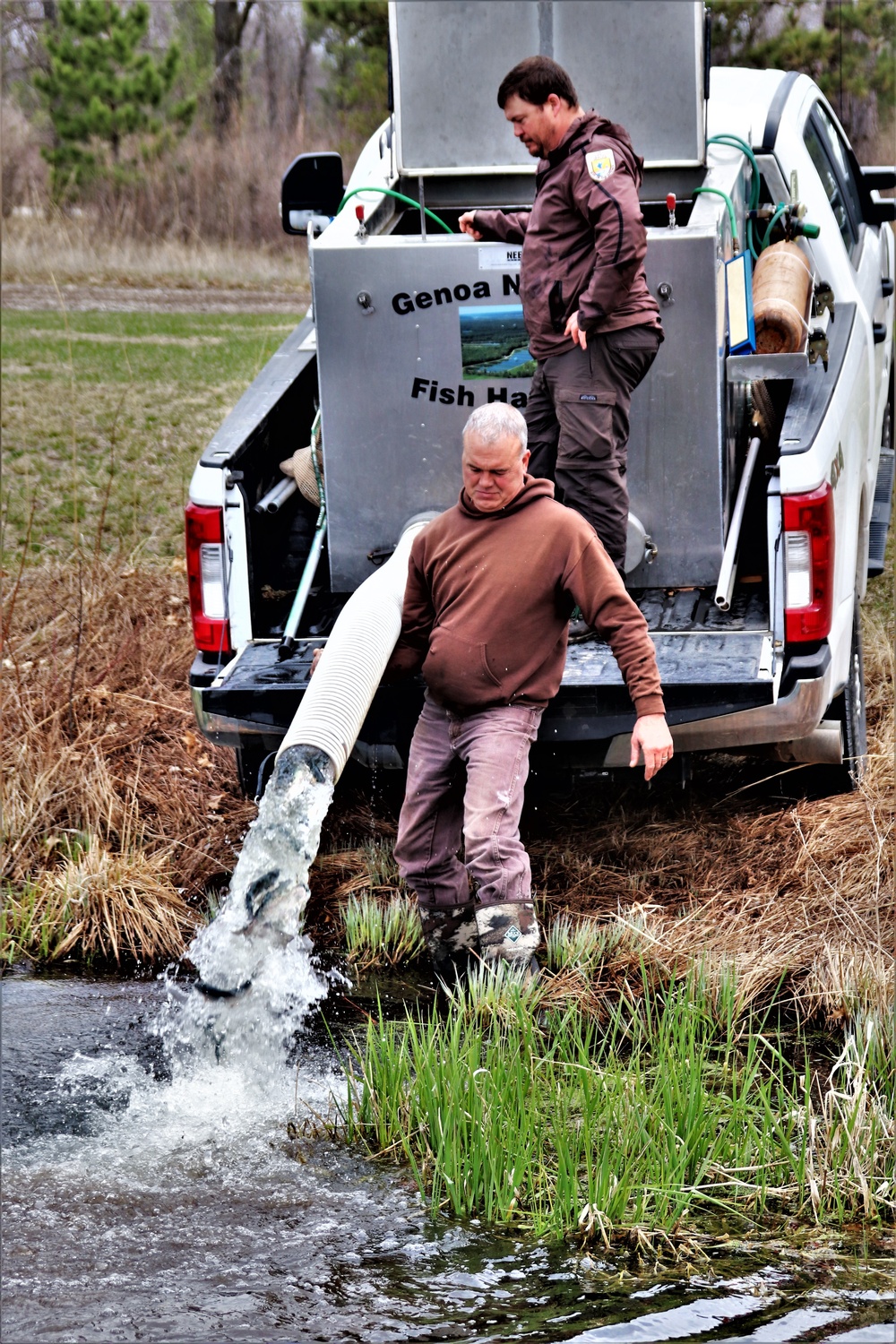 Thousands of rainbow trout stocked at Fort McCoy in time for 2022 fishing season