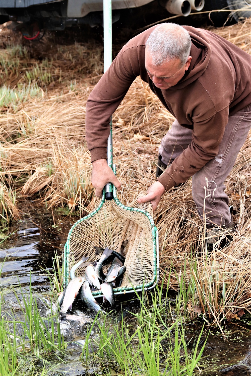 Thousands of rainbow trout stocked at Fort McCoy in time for 2022 fishing season