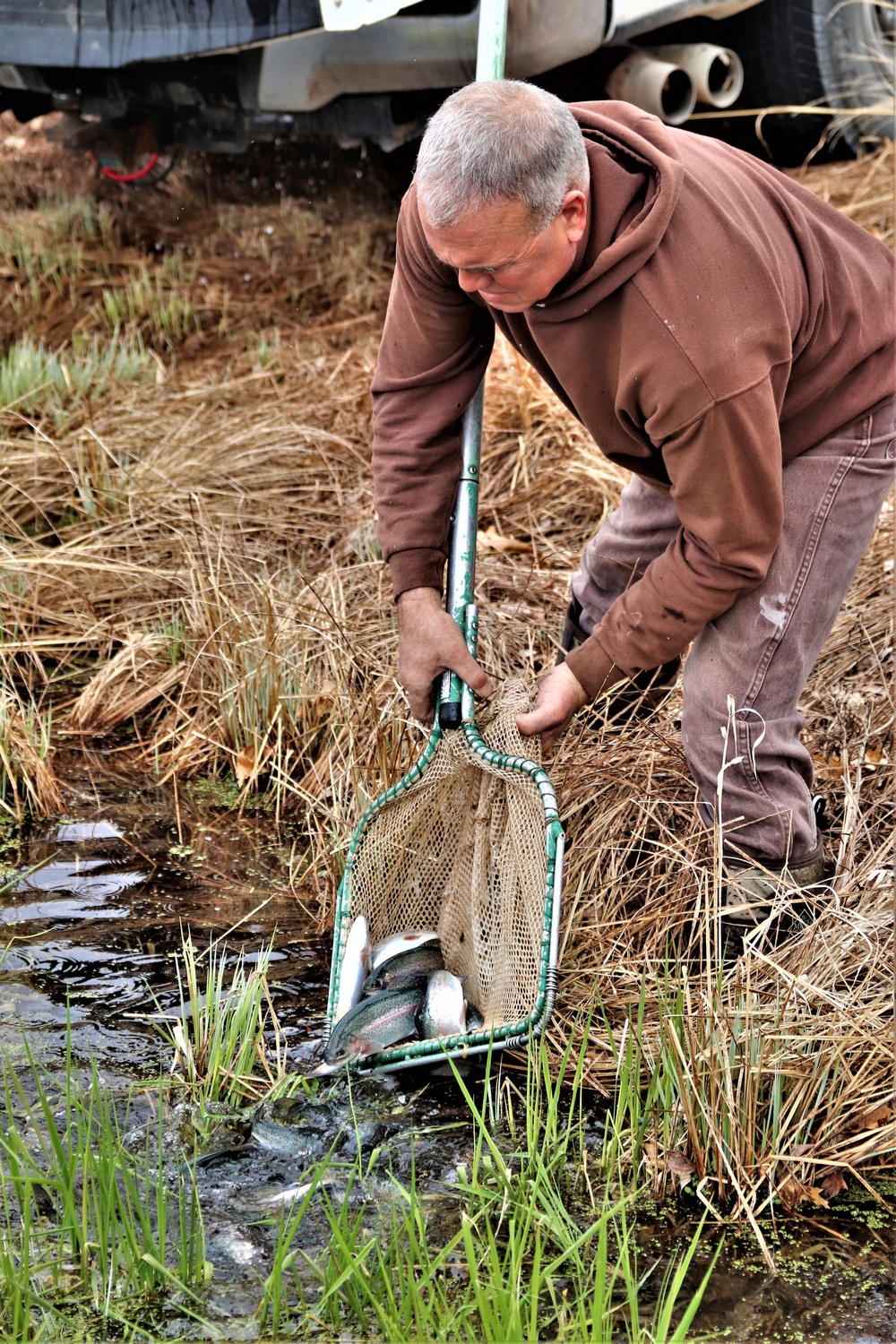 Thousands of rainbow trout stocked at Fort McCoy in time for 2022 fishing season