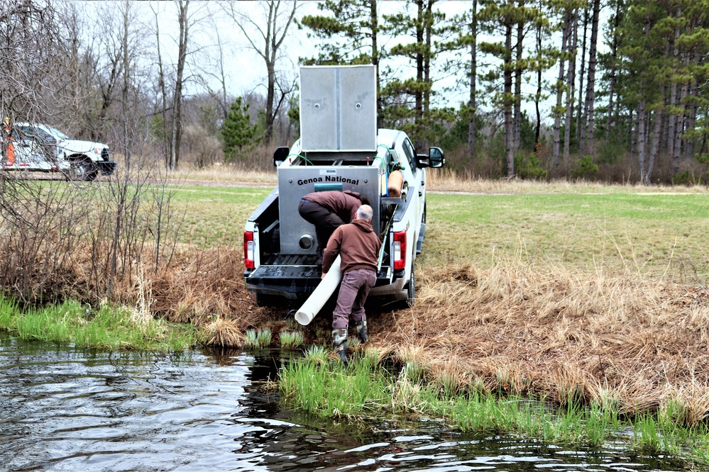 Thousands of rainbow trout stocked at Fort McCoy in time for 2022 fishing season