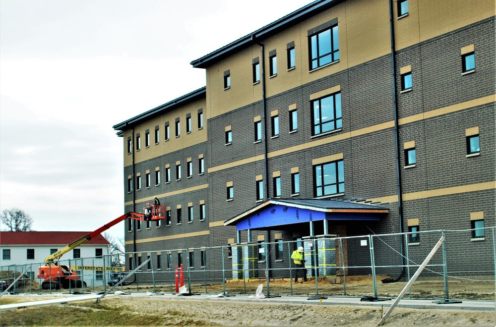 Second barracks project at Fort McCoy, funded in FY ’20, nearly 80 percent complete