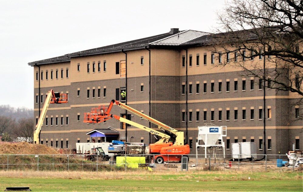 Second barracks project at Fort McCoy, funded in FY ’20, nearly 80 percent complete