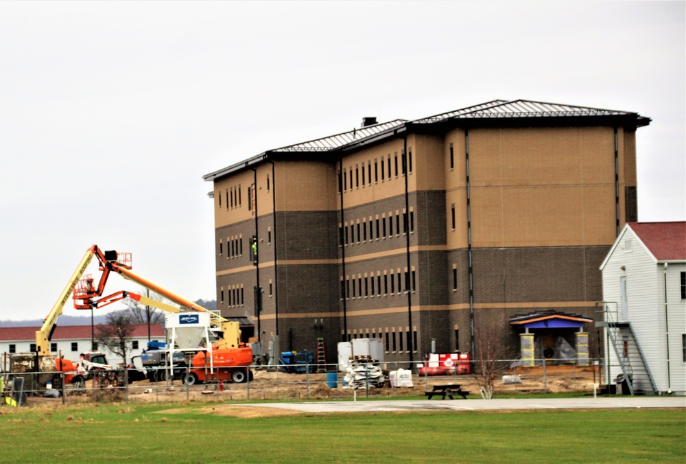 Second barracks project at Fort McCoy, funded in FY ’20, nearly 80 percent complete