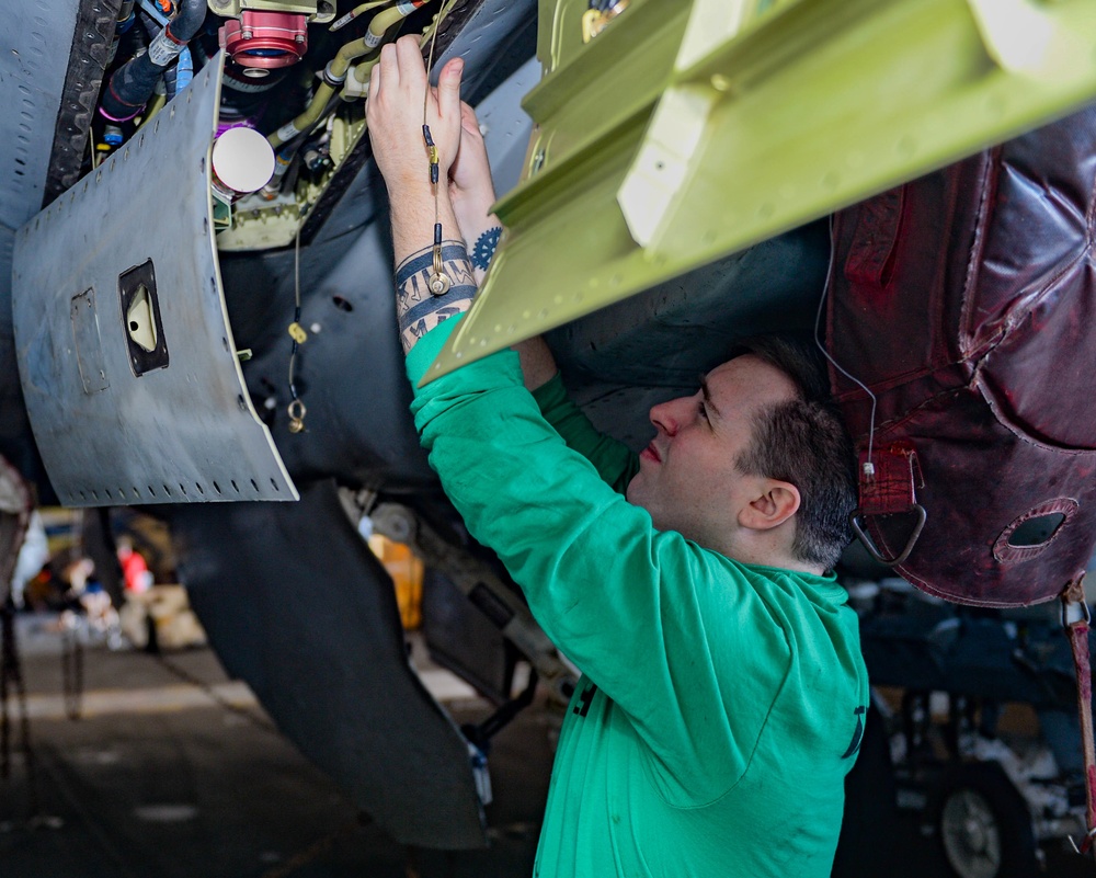 The Harry S. Truman Carrier Strike Group is on a scheduled deployment in the U.S. Sixth Fleet area of operations in support of naval operations to maintain maritime stability and security.