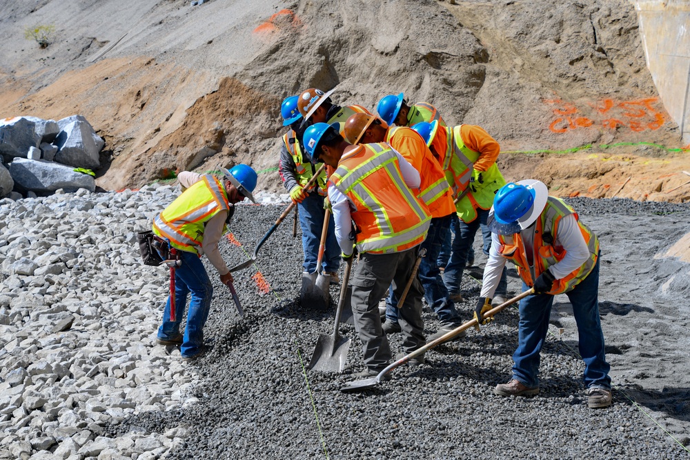 Isabella Dam Construction Progress April 2022