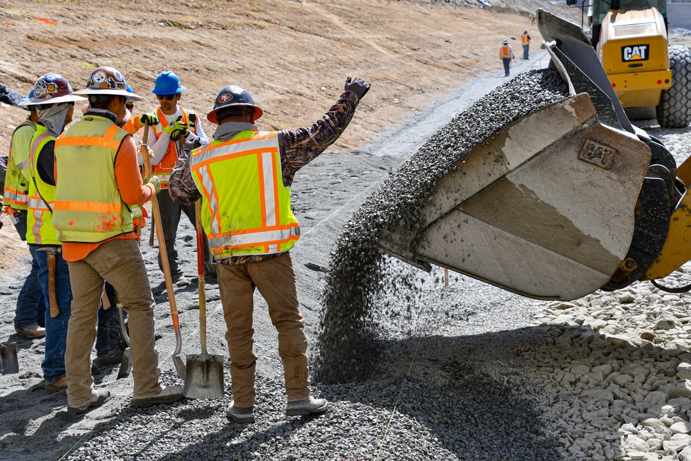 Isabella Dam Construction Progress April 2022