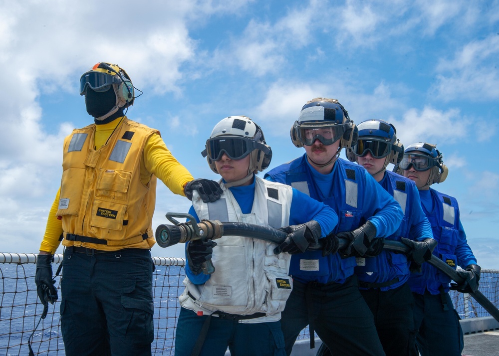USNS Mercy Conducts Crash and Salvage Drill